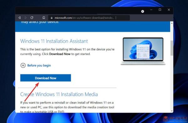 如何使用安装助手升级到Windows 11