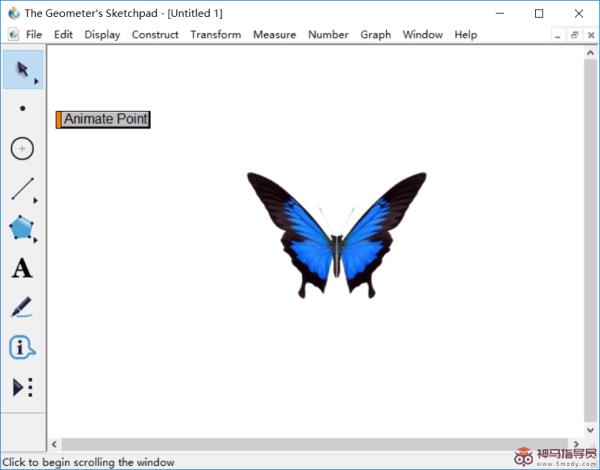 几何画板如何制作蝴蝶动画