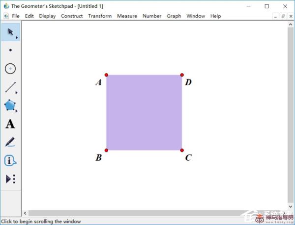 几何画板如何实现定长线段在正方形四周