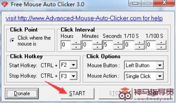 Free Mouse Auto Clicker使用教程