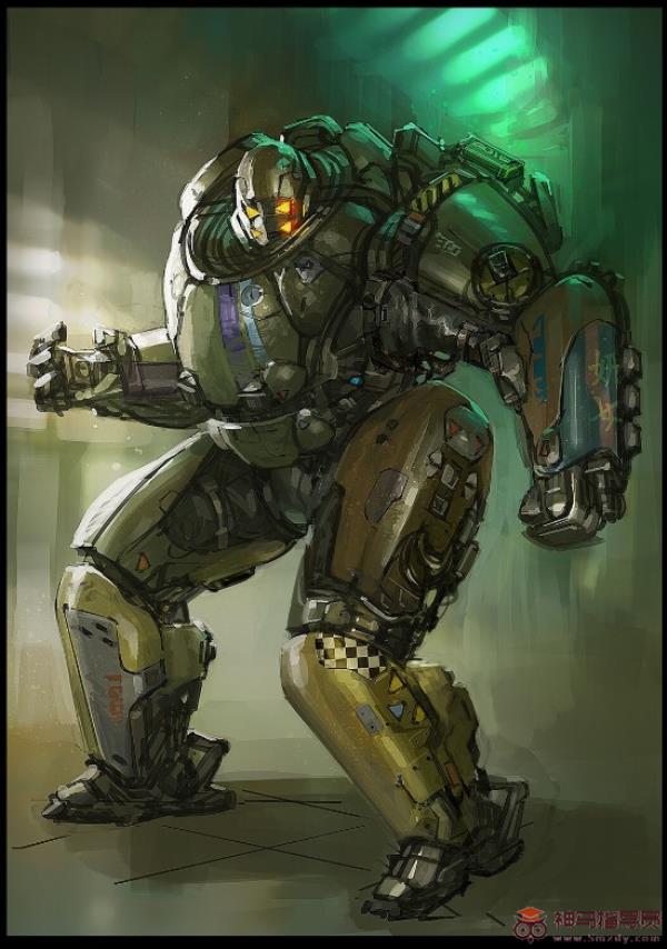 赛博朋克2077制作概念图！机械战甲科技感十足！