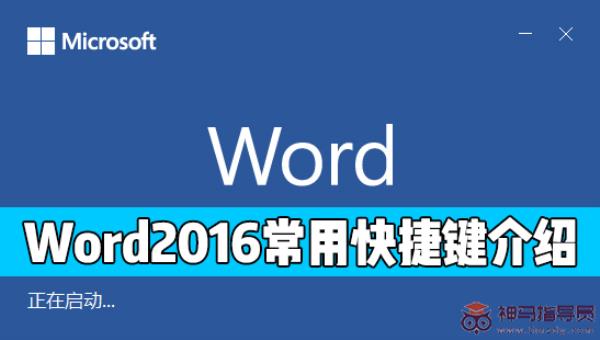Word 2016中有哪些常用的快捷键？
