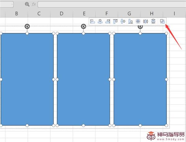 Excel中制作多栏画方法