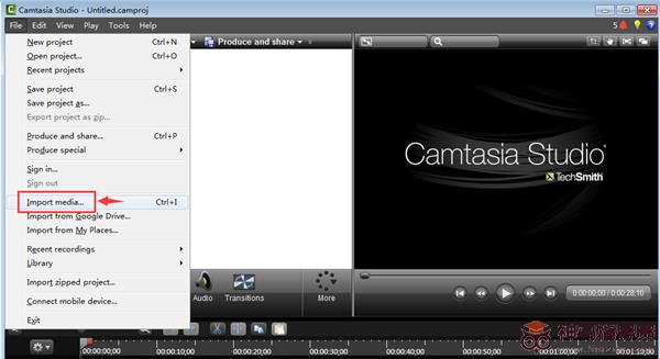 Camtasia Studio导入音乐教程