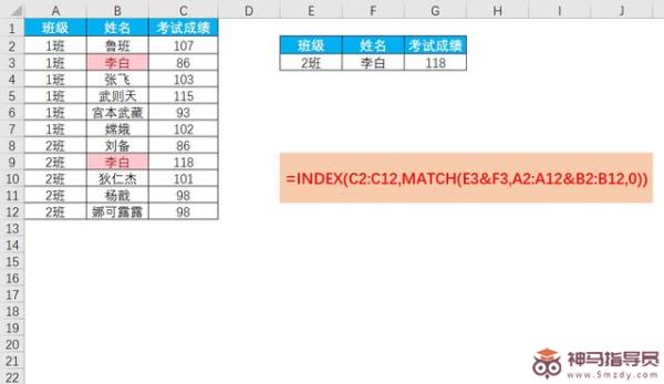 Excel多条件查找函数的方法汇总