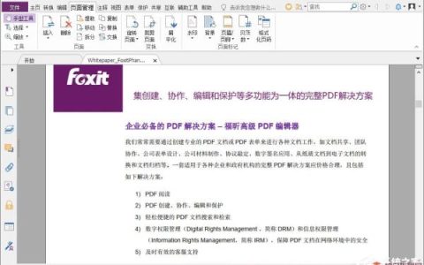 福昕PDF编辑器如何删除页面？福昕高级PDF编辑器删除页面的解决办法
