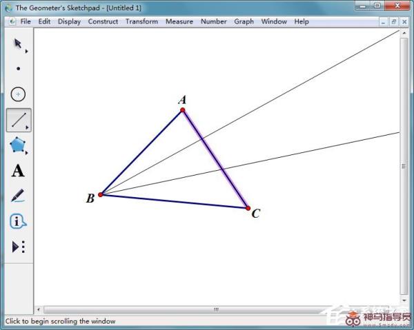几何画板如何画摩莱三角形？